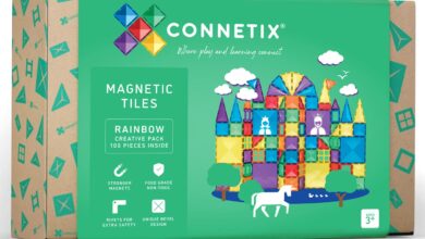 Play with Connetix Magnetic Tile Tracks