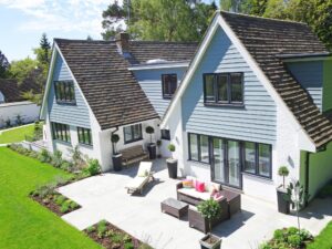 Two-Tone House Exterior